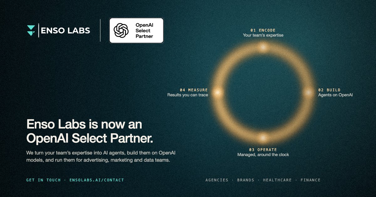 Enso Labs is now an OpenAI Select Partner.
